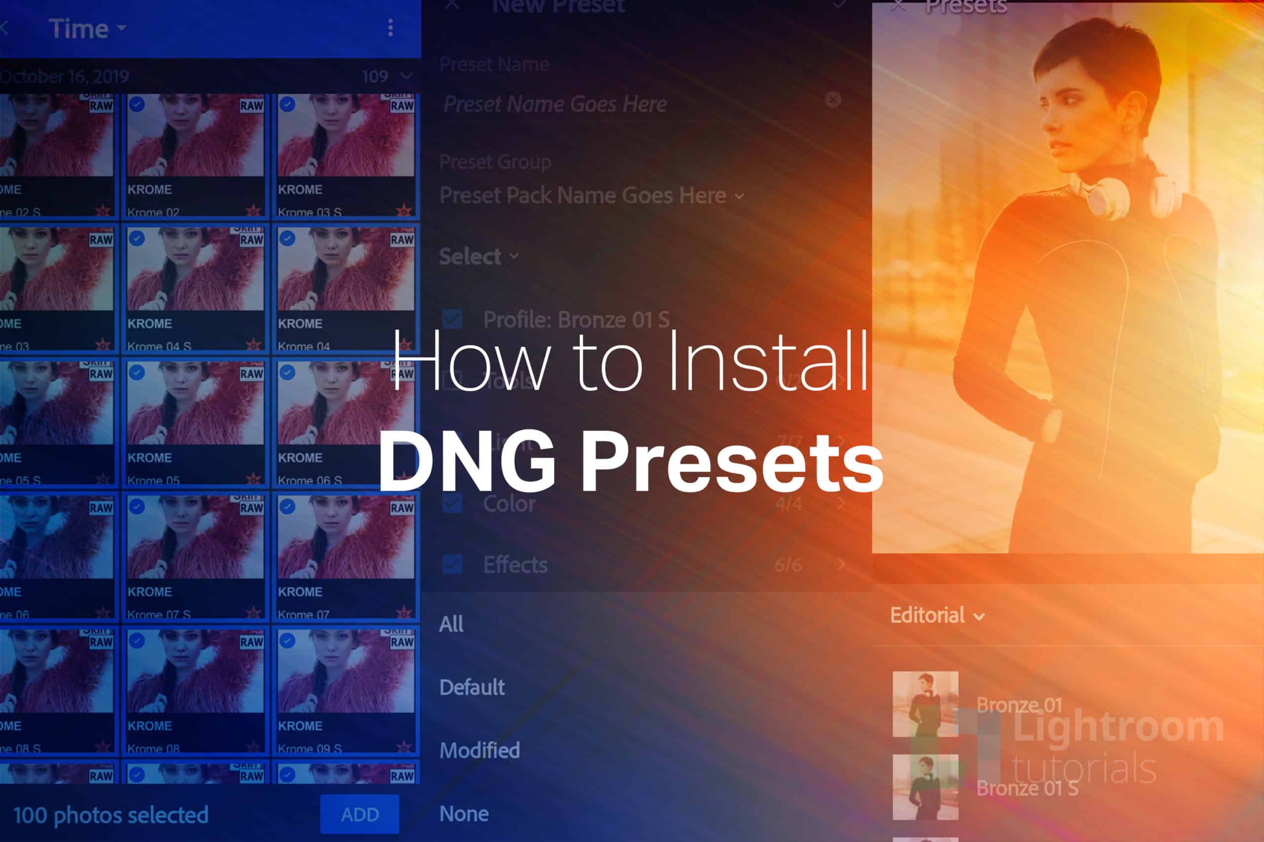 How to Install DNG Mobile Presets